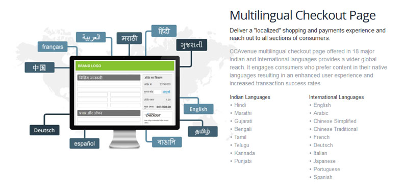 CCAvenue Multilingual Checkout Page