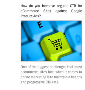 How do you increase organic CTR for eCommerce Sites against Google Product Ads?