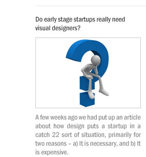Do early stage startups really need visual designers?