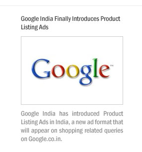 Google India Finally Introduces Product Listing Ads