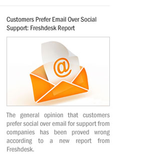 Customers Prefer Email Over Social Support: Freshdesk Report