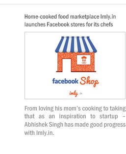 Home-cooked food marketplace Imly.in launches Facebook stores for its chefs