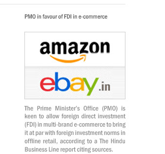 PMO in favour of FDI in e-commerce
