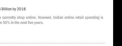 Indian Online Retail Spending to hit $16 Billion by 2018