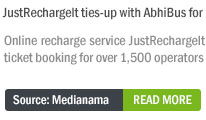 JustRechargeIt ties-up with AbhiBus for bus ticket booking