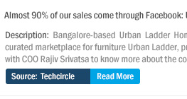 Almost 90% of our sales come through Facebook: Urban Ladder's COO Rajiv Srivatsa