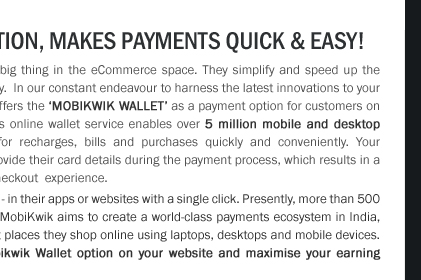 CCAvenue adds Mobikwik Wallet option, makes payments quick & easy!
