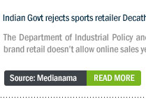 Indian Govt rejects sports retailer Decathlon's proposal to sell goods online