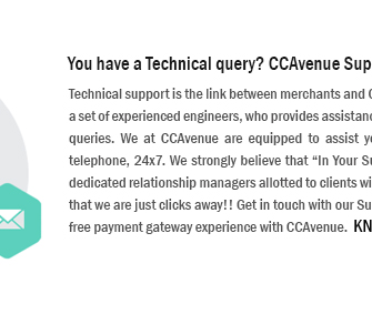 You have a Technical query? CCAvenue Super Support is at your service 24x7!