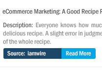 eCommerce Marketing: A Good Recipe Requires a Balanced Mix of Ingredients