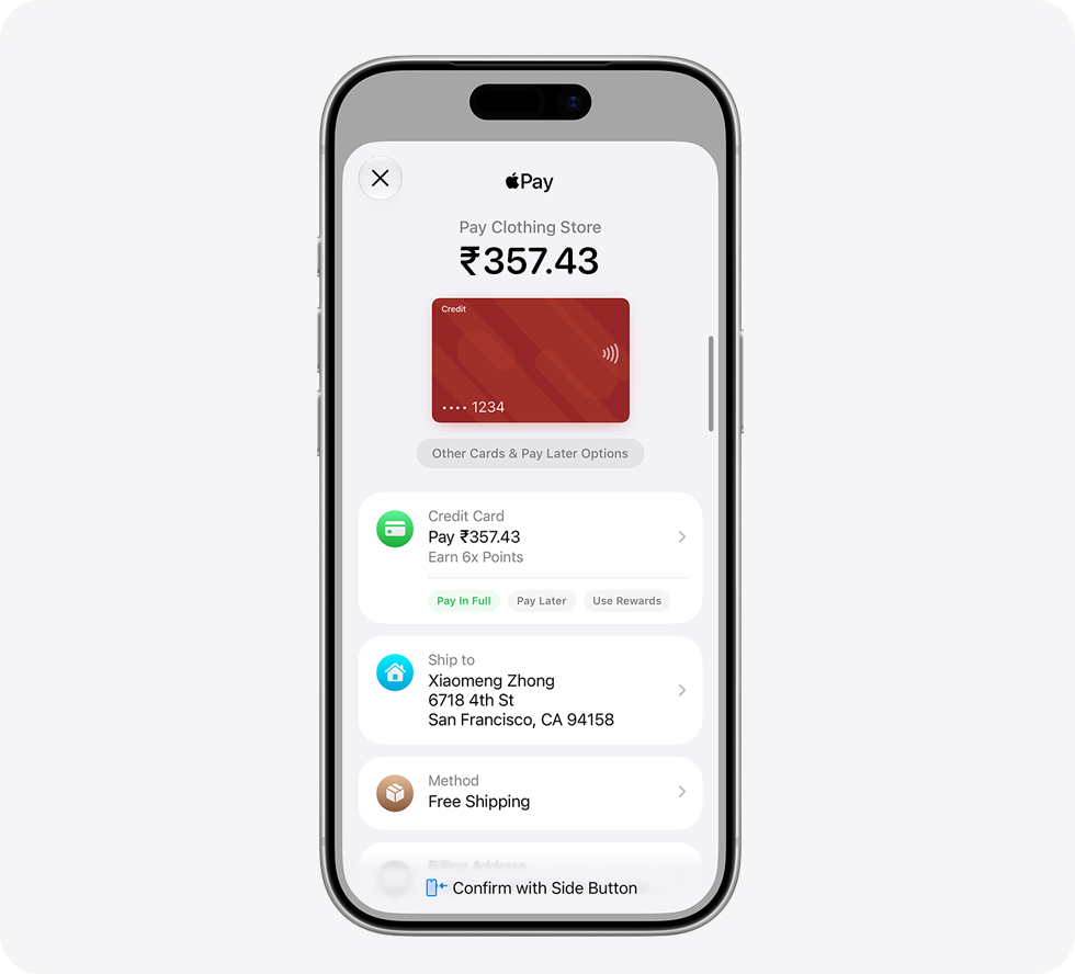 Apple Pay online checkout