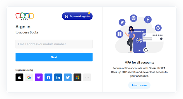 The customer opens the invoice via the link or from the customer portal