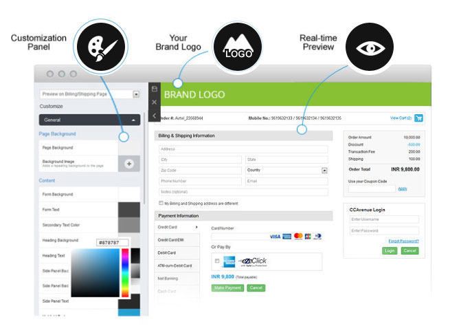 CCAvenue Easy Customization