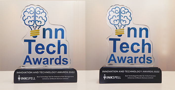 CCAvenue scores a double win of 'Best Technology provider' and 'Best Technology solution for Enterprise Risk Management' titles at the Inn Tech Awards 2022