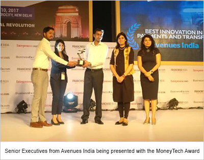 CCAvenue bags award for 'Best Innovation in Payments & Transfers' at the prestigious MoneyTech Awards organized by Entrepreneur India