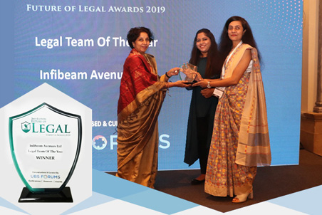Infibeam Avenues Wins 'Legal Team of the Year' Accolade at the Future of Legal Summit and Awards 2019