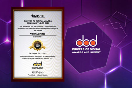 CCAvenue wins Best Online Payments Solution title at the DOD Awards, It's founder Mr. Vishwas Patel declared Top Digital Leader