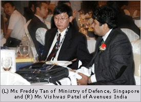 (L) Mr. Freddy Tan of Ministry of Defence, Singapore, {R) Mr. Vishwas Patel of Avenues India