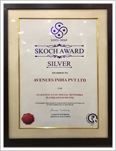 CCAvenue bags the 'Silver Award' at the prestigious Skoch Payments Award 2016 CCAvenue bags the 'Silver Award' at the prestigious Skoch Payments Award 2016