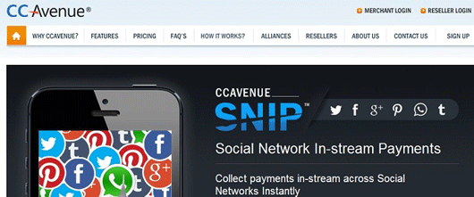 CCAvenue S.N.I.P.™ - Social Network In-stream Payments