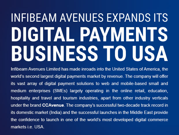 Infibeam Avenues expands its digital payments business to USA Infibeam Avenues expands its digital payments business to USA