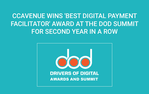 CCAvenue wins 'Best Digital Payment Facilitator' award at the DOD Summit for second year in a row 