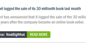 Flipkart logged the sale of its 30 millionth book last month