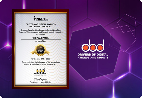 CCAvenue wins 'Best Online Payments Solution' title at the DOD Awards, Its founder Mr. Vishwas Patel declared 'Top Digital Leader